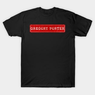 vintage retro plate Gregory Porter T-Shirt